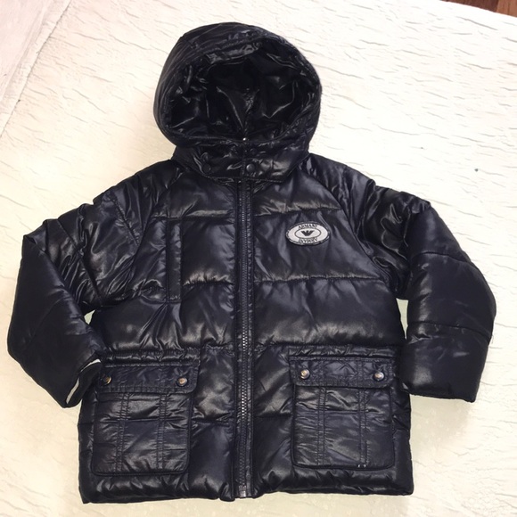 Armani Junior boy's puffer coat Sz 4A